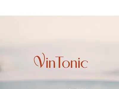 Logo Design - VinTonic bottle branding colors design drink gradient graphic design illustration illustrator logo tonic ui vector wine