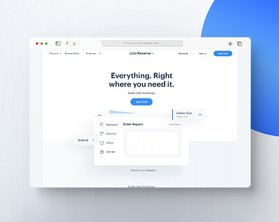 Lion Reserve Landing Page booking dashbaord design homepage illustration landing page logo reservation reserve tour ui web design web desin web ui webdesign website