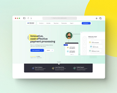 Merchent Payment System Landing Page dashbaord design homepage illustration landing page logo online payment payment payment gateway payment processing ui web design web desin web ui webdesign website