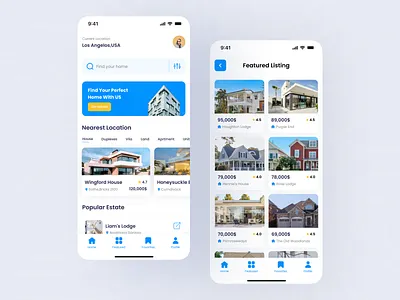 Realty - Real Estate App Design app design finance fintech home ios minimal mobile app mobile app design property property app real estate real estate agency real estate app real estate app design real estate design realtor ui ui design ux ux design