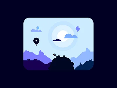 Ozryn adobe adobexd blue bush butterfly colour design dribbble flatdesign graphicdesign hills illustration illustrator landscape nature purple scenery star sun vector