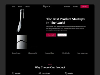 Equate - Startup Website Template html html template htmlcss startup website ui design web design web development website website template