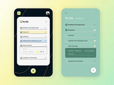 To-Do List UI app clean design design thinking figma gradient options organization to do list ui visualizing