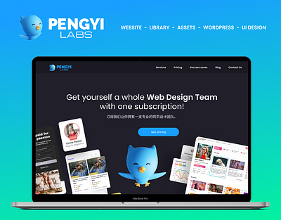 PengyiLabs website design ui ux web wordpress