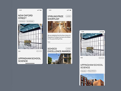 Architecture studio animation architecture studio cases clean design landing page menu minimal mobile portfolio studio ui web