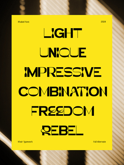 Rhabel Experimental Font branding combination design experimental font freedom graphic design impressive light logo logotype new font rebel sans sans serif type typeface typography unique