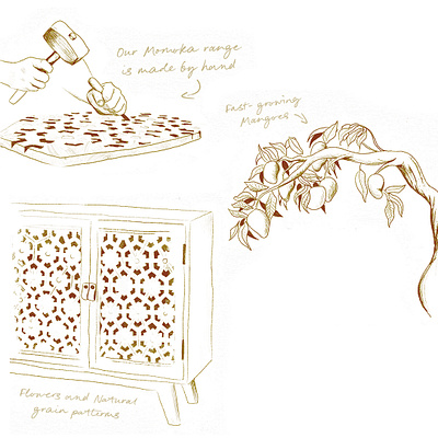 Graham & Green branding graphic design hand drawn illustration marketing design