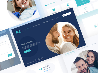 Dental Clinic Website dental clinic dentist appointment desktop healthcare landing page medicine ui ux web app web design website