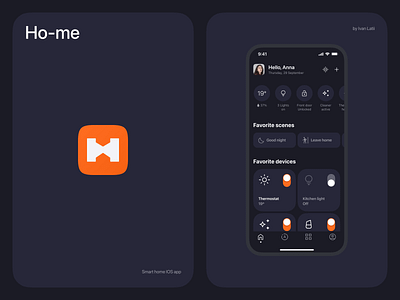 Smart home IOS App app design figma home smart ui ux
