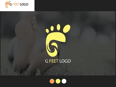 G Feet Logo| g Letter Logo| Logo Design| Feet Logo| medical