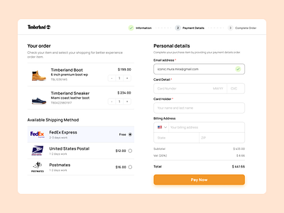 Day 002 — Credit Card Checkout | 100 days UI challenge app design ui ux