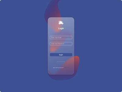 Login UI with Glass Morphism app design app ui design figma glass morphi graphic design login ui ui ux