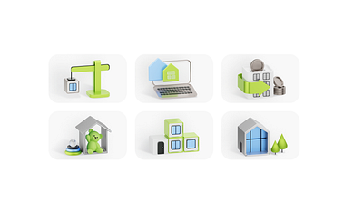 Bank - product card graphic design illustration digital logo