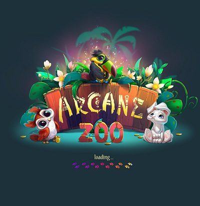 Arcane Zoo 2d 3d art branding design environment games illustration logo ui