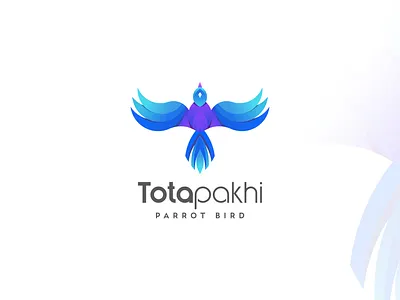 Totapakhi Modern Flying Bird Logo Design buyfolio