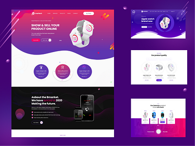 Bmarketo - Product Landing Template 3d animation branding design graphic design illustration logo motion graphics ui ui ux design ux vector webdesign