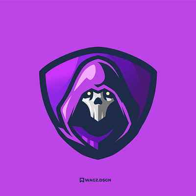REAPER design gamer gaming logo gaming mascot graphic design mascot reaper vector