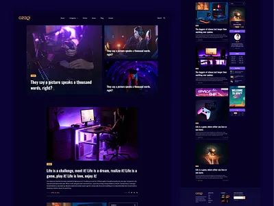 Tech Personal Blog Website article blog blog details blogger dark landing page design laptop magazine minimal minimal blog mobile network news nft personal blog tech tech news ui design web design website