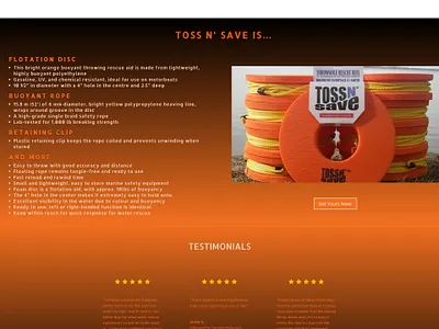 TOSS N’ SAVE design ecommerce typography