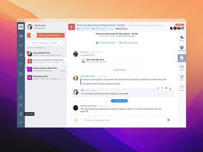 Bondle – Communication and productivity app app design graphic design minimalism ui ux