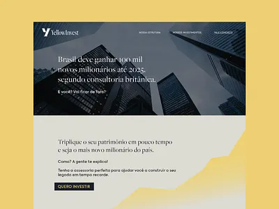 UI YellowInvest brand cripto finance logo logotype money nft ui user interface ux yellow