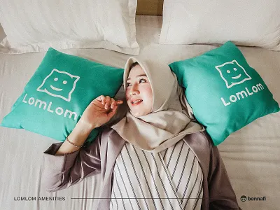 LomLom Branding TRAVEL & HOTEL STARTUP beautiful branding design girl graphic design hotel icon identity illustration logo marketing photo photography photoshoot portfolio profile promotion sleeping visual woman