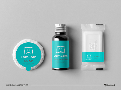 Lom Lom Hotel Amenities 3d amenities bath branding design graphic design hotel icon identity illustration logo marketing mockup portfolio soap startup travel ui visual visual identity