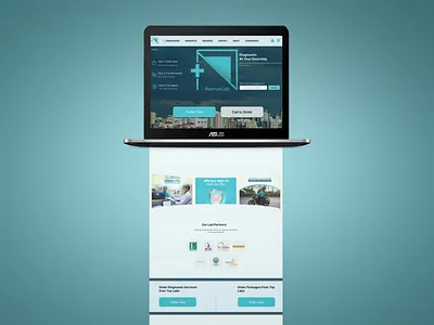 UI/UX design of AvenueLab landing page branding design graphic design logo ui ux