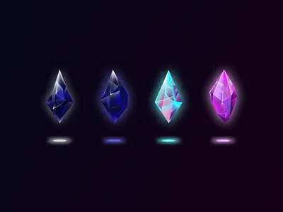 Crystals 3d art crystal crystals illustration illustration art vector