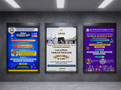 POSTER DESIGNS billboard branding brochure design design event poster flex board flyer design flyers graphic design illustration leaflet design leaflets poster design posters school event design typography vector