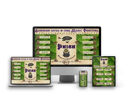 Music Festival Webpage Version 1 All Formats brand identity branding colorful design desktop website graphic design illustration logo mobile website ui ux vector web design webpage design