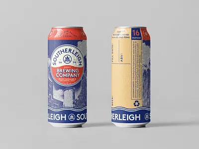 Southerleigh Brewing Co. Crowler labels beercan branding graphicdesign labeldesign packaging sanantonio