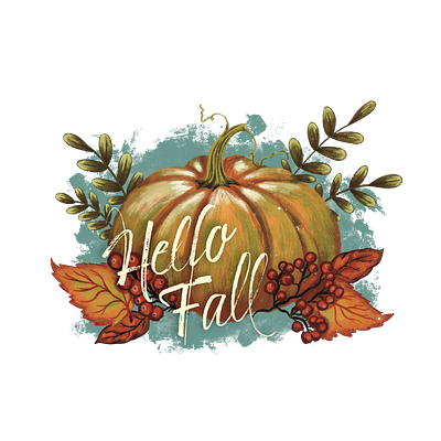 Fall Pumpkin Design design graphic design illustration typography