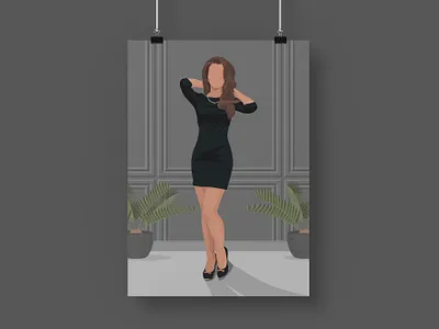 Female Portrait Illustration artwork clothing design digital illustration fashion female flat girl illustration illustration digital minimal model portrait vector woman