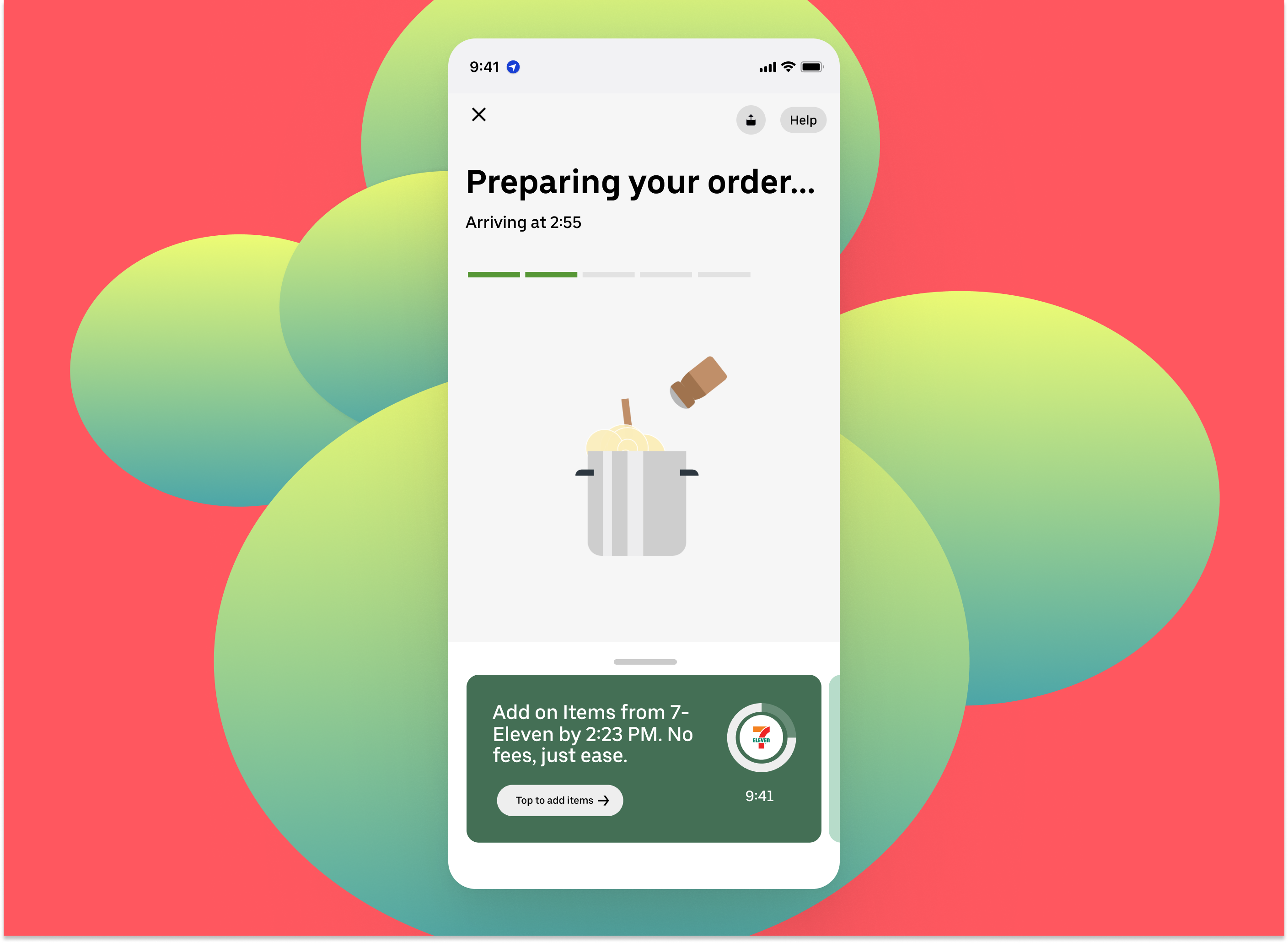 Example of Uber Eats