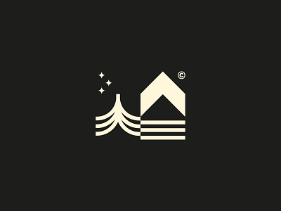 Kabim© logo branding cabin design emblem flat forest geometric graphic design logo logodesign logotype mark