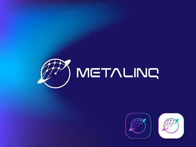 Metaverse Logo blockchain logo brand identity brand mark branding link logo logo logo design metaverse logo nft logo planet logo tech logo technology