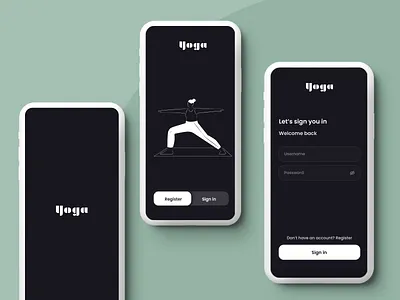 YOGA APP 3d ios app ui ux