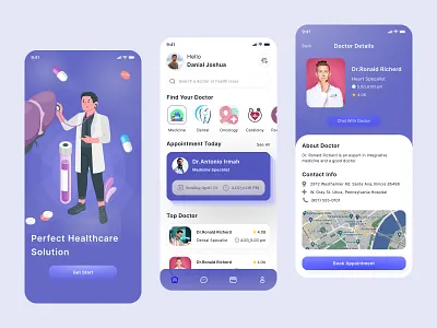 Medicare App Design app design doctor appointment medicare app mobile app nh ui ux