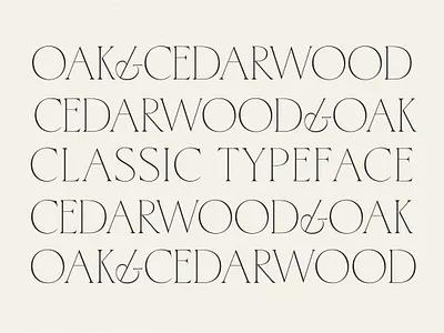 Cedarwood - Classy Serif aesthetic branding classic creative market editorial elegant fashion font graphic design logo logo design minimal packaging regal serif type design typeface typography