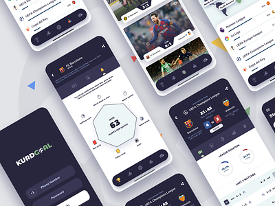 Football Soccer app app design ui