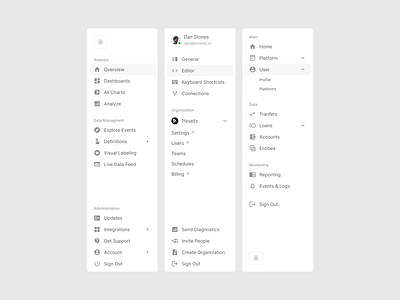Sidebar Navigation design system figma menu navigation side side menu sidebar sidemenu ui ui kit uikit ux