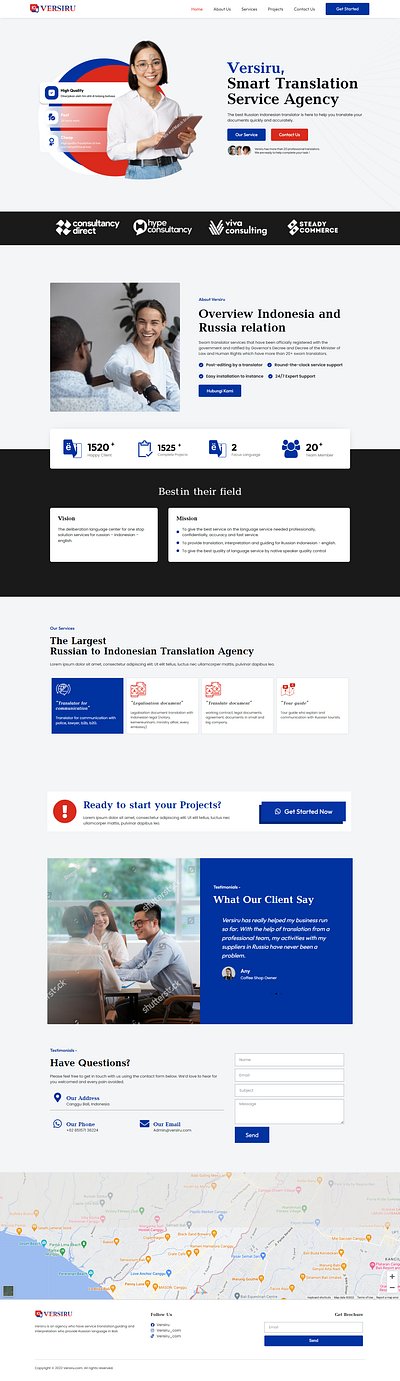 Translator Landing Pages Design elementor figma landing pages translator ui website wordpress