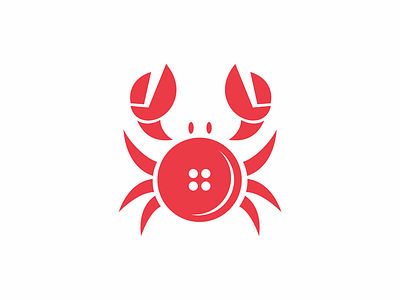 crab button button crab logo