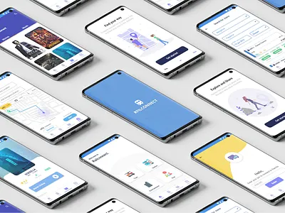 RAILCONNECT - Railway App 3d branding design illustration ios app ui ux