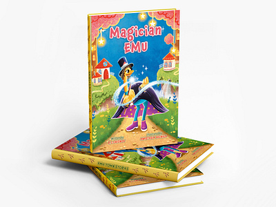 Children’s book “Magician Emu” book cartoon book cartoon desegn character design character development children book cover book cover kids book design digital illustrator fairytale graphic design illustration kids book kids illustrations kids illustrator story art storytelling typography