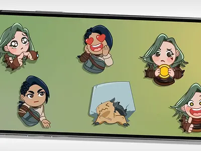 Project Seed Telegram Stickers animation cartoon character design stickers