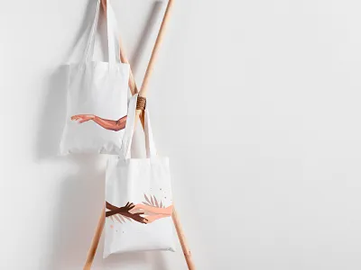 Beauty Tote Bags branding graphic design illustration logo ui