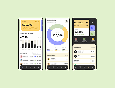 finance app application banking design finance product design ui ux