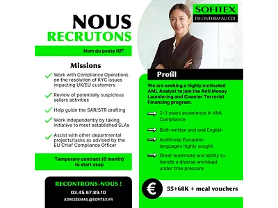 Design offre d'emploi Sofitex brand branding design graphic design recruitment recrutement